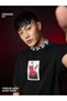 Men Black Graphic Daredevil Print Oversized T-Shirt