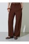 Coffee Brown Wide-Leg Trousers - 2