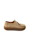 140 Mink Nubuck Leather Lace-Up Casual Women's Shoes - 2
