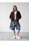 Women's Pleated Skirt Coat