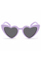 Mey Import ®   Purple Lilac Retro Heart Glasses – 80S 90S Style Party Glasses - 2