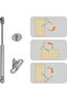 10 PCS Hydraulic Support Cabinet Hinge, 100N Soft Close Gas Strut Lift Support Cabinet Hing - 4