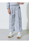 Grey NY High Neck Sweatshirt and Pintuck Detail Wide Leg Joggers Set - 4