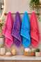 Nelia 30*50 cm 6-Piece Kitchen Towels - Hand and Face Towels - Drying Cloth 100% Cotton - 3