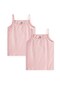 Double Rope Strap Girls' Undershirt 2-11 Years Powder Pink