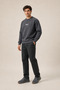 Black New Season Men's Winter Regular Fit Sweatshirt Cotton Anthracite - 3