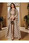Khaki All-Over Print Abaya and Dress Set - 4