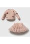 Noynoy Girls Baby 9-24 Months Knitwear Sweater and Tutu 2-Piece Set