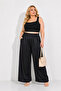 Plus Size Leaf Patterned Jacket Loose Cut Pants Women's Top and Bottom Set - 8