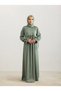 Oversize Hijab Dubai Silk Dress with Sleeve Ties 150 cm Anka262001 - 3