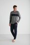 18725 Men's Round Neck Pajama Set - 4
