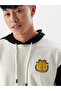 Men Oversized Garfield Graphic Hooded T-Shirt - 5