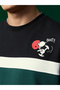 Men Color Block Embroidered Long Sleeve T-Shirt - 2