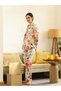 Multi-Color Floral Print Shirt and Trousers Co-ord Set - 4