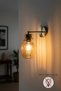 Petal Honey Glass Flat Body Sconce Wall Lamp Modern Hotel Cafe Vintage Living Room Bedroom Staircase Retro - 5