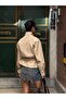 Studded Belted Zippered Trench Jacket - 3