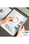 30pcs A4 Cut Flush Folders, Clear Plastic Folder, Open Top & Side Plastic File Folders 180 Micron Tr - 5