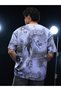 Men Oversized Graphic Print Joker T-Shirt - 5
