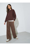 Oversized fit long line sweatshirt - 2