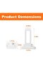 Baby Proof Cabinet Locks, 10-Pack Child Safety Locks with Invisible Foldable Design, Easy Install No - 7