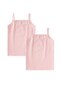 Double Rope Strap Girls' Undershirt 2-11 Years Powder Pink - 2
