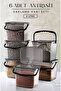 Mega Size 6-Piece Square Flour Container (4 Liters) - Detergent Storage Box Container 6 Pieces - 3