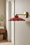 Risso Red Flat Body Sconce Metal Rustic E27 Single Cafe Boutique Lamp Lighting - 3