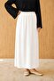 Women's Elastic Waist Skirt Underwear White