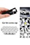 Wheel Nut Cap,20 Pieces Universal Chrome Plastic Wheel Bolt Nut Covers Tire Nut Covers with Removal - 2