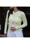 Crew Neck Braided Buttoned Fit Basic Women's Knitwear Cardigan - 8