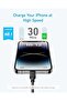 كابل أنكر من USB-C إلى Lightning، كابل مجدول من USB-C إلى Lightning (عبوة من قطعتين، 6 أقدام، أسود)، معتمد من MFi - 3