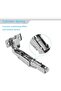 Cabinet Door Hinges, Full Overlay Soft Close Concealed Hinges with Adjustable 105 Degree Open - 3