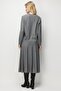 Women's V-Neck Glittery Striped Knitwear Jacket Gray - 6