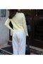 Crew Neck Braided Buttoned Fit Basic Women's Knitwear Cardigan - 3
