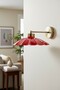 Risso Red Flat Body Sconce Metal Rustic E27 Single Cafe Boutique Lamp Lighting - 6