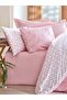Rf Minimal -Best Pink- Double Duvet Cover Set with Elastic Sheets - 2