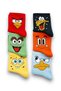 12 Pairs of Unisex College Socks Set with Colorful Characters and Patterns in Gift Box - 2