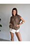 Braided Button-Front Oversized Sleeveless Knit Vest - 6