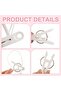 60 Pack Hangers with Clips, Multi-Purpose Plastic Hanging Hooks with Rope for Clothes, Pants, Socks, - 3