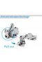 Cabinet Door Hinges, Full Overlay Soft Close Concealed Hinges with Adjustable 105 Degree Open - 5