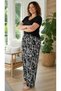 Women's Viscose Pocketless Battal Trousers Relaxed Cut Large Size - 2