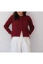 Crew Neck Braided Buttoned Fit Basic Women's Knitwear Cardigan - 4