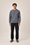 Takes Crew Neck Winter Regular Fit Sweatshirt Anthracite - 2