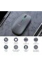 ماوس لاسلكي بتقنية البلوتوث، نحيف مع إضاءة LED، وضع مزدوج (بلوتوث 5.1 + USB) 2.4 جيجاهرتز، قابل لإعادة الشحن، صامت - 2