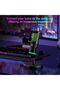 ميكروفون مكثف USB من HWWR، ميكروفون للألعاب مع إضاءة RGB، خاصية إلغاء الضوضاء والكتم السريع - مناسب لـ - 4