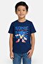 Kids Boy Graphic Print Short Sleeve T-Shirt, Blue