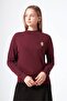 200 Broch Detailled Half Fishman Merserized Tunic Bordo