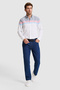 Men's Navy Blue Long Sleeve Shirt 50324733-Vr033 - 4