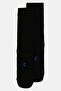 Men 1 Pair Brand Logo Football Crew Socks, Black - 2
