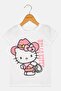 Toddlers Girl Graphic Print Short Sleeve T-Shirt, White - 2